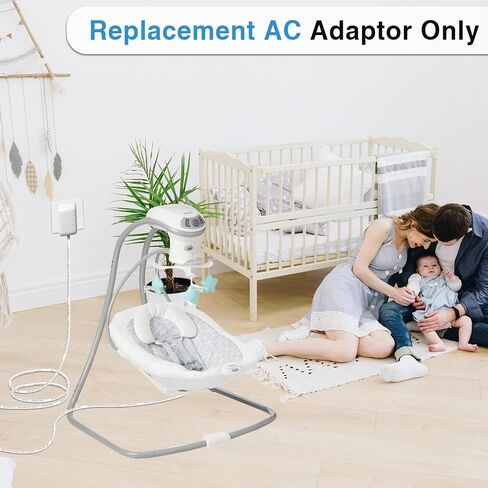 استبدال سلك الطاقة لـ Graco Swing - محول 5V 2A لـ Graco DuetSoothe، Simple Sway، Glider LX، DuoGlider، Sweetpeace، شاحن 6 أقدام مع حماية من الجهد الزائد in Kuwait