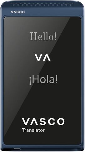 Vasco Translator Q1 | AI Voice Cloning Language Translator Device | 113 Languages | Free Lifetime Internet in Nearly 200 Countries | Slate Blue in Saudi Arabia