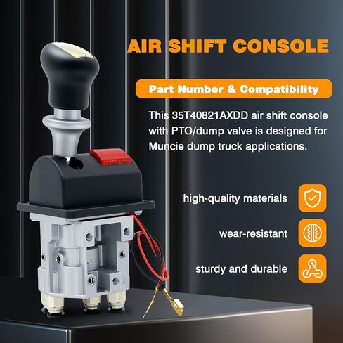 Replacement 35T40821AXDD Air Shift Console with PTO Dump Valve and Shift Tower Fit for Muncie Dump Truck in Kuwait