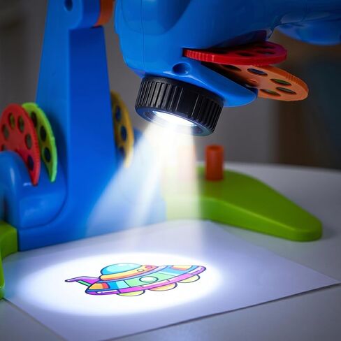 Projection Drawing for Kids，smart art sketcher projector toddler toy, with 32 Slide Cartoon Patterns and 12 Color Brush, Adjustable Pattern Size,Suitable for Children to Learn to Draw and Sketch in Saudi Arabia