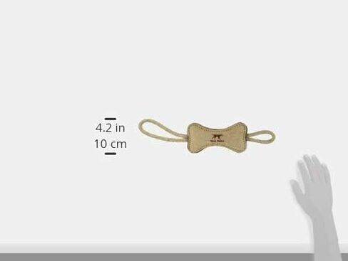 Tall Tails Bone Tug Natural Leather 16" Dog Toy in Saudi Arabia