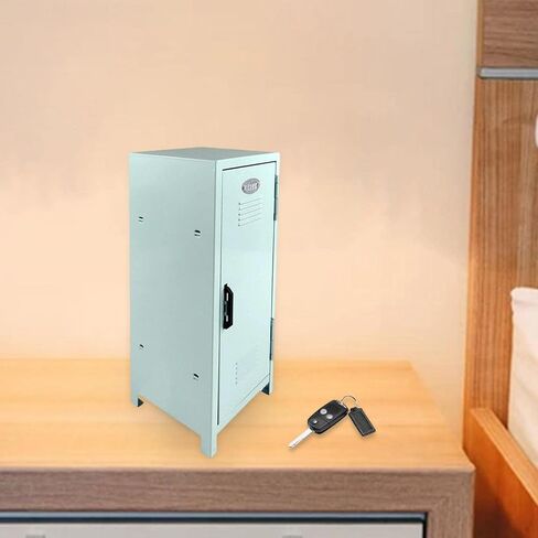 Small Makeup Storage Cabinet Vertical File Cabinet for Cotton Pad Entryway, Blue in Kuwait