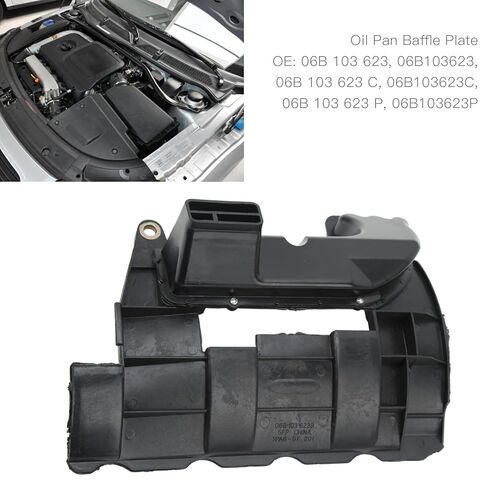 Oil Pan Baffle,Engine Oil Pan Replacement,Oil Pan Restrictor Plate,Oil Pan Baffle Restrictor Plate ABS High Strength 06B 103 623 C Replacement for Eurovan in Kuwait