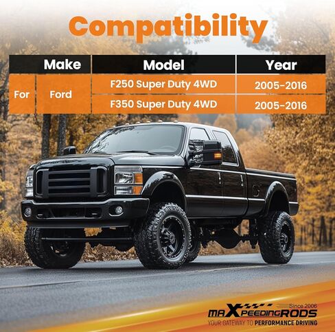 قضيب مسار أمامي قابل للتعديل 0-8 بوصة من maxpeedingrods لسيارة Ford F250 F350 2005-2016 4X4 4WD، قضيب قضيب Panhard in Kuwait