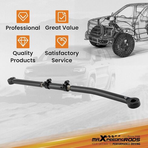 قضيب مسار أمامي قابل للتعديل 0-8 بوصة من maxpeedingrods لسيارة Ford F250 F350 2005-2016 4X4 4WD، قضيب قضيب Panhard in Kuwait