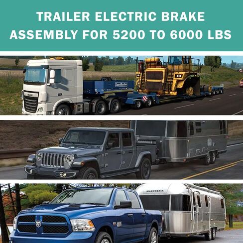 Trailer Hub Kits 6 Bolt 5.5 for 6000 lbs Heavy Duty Trailer Axle 25580/15123 Bearings with 1/2"-20 Thread #42 Spindle 6 Lug Trailer Hub in Kuwait