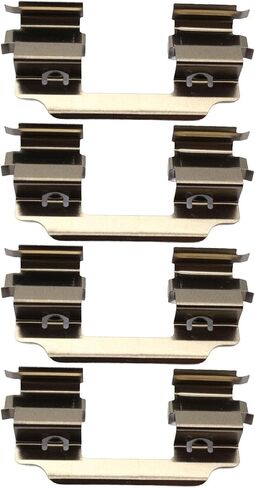 Front Brake Pad Anti-Rattle Clips & Shims Hardware Kit (4-Piece Set) - Compatible with LX0405 109-1648 MBA1648 KIT1035 - Metal in Kuwait