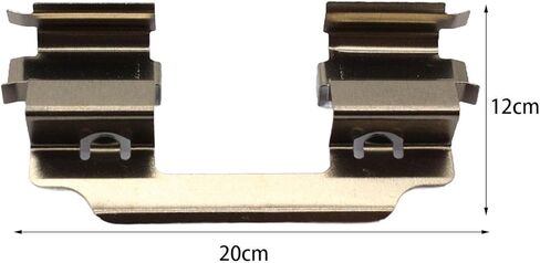 Front Brake Pad Anti-Rattle Clips & Shims Hardware Kit (4-Piece Set) - Compatible with LX0405 109-1648 MBA1648 KIT1035 - Metal in Kuwait