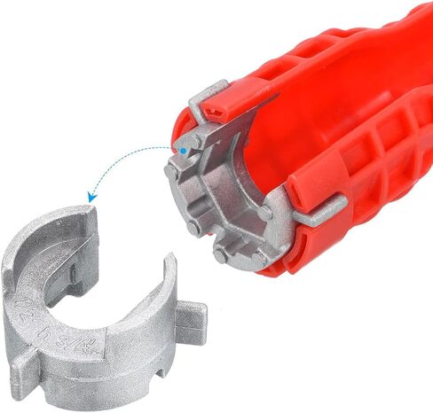 14-in-1 Faucet & Sink Installer Wrench for Tight Spaces – Multi-Purpose Plumbing Tool Kit with Bonus Wide-Jaw Adjustable Wrench – Ideal for Kitchen, Bathroom, Toilet Repair in Kuwait