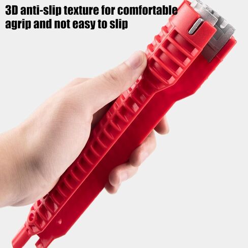 14-in-1 Faucet & Sink Installer Wrench for Tight Spaces – Multi-Purpose Plumbing Tool Kit with Bonus Wide-Jaw Adjustable Wrench – Ideal for Kitchen, Bathroom, Toilet Repair in Kuwait
