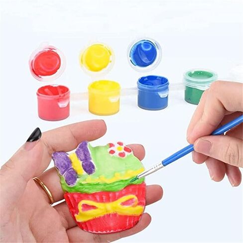 200pcs Paint Brushes Set Acrylic Flat Round Pointed Craft for Watercolor Oil Painting in Kuwait