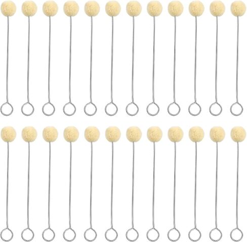100 Pcs Wool Daubers, Leather Daubers Wool Daubers Ball Brush Leather Dye Applicator Brush for DIY Crafts Supplies and Projects in Kuwait