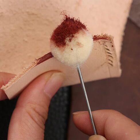 100 Pcs Wool Daubers, Leather Daubers Wool Daubers Ball Brush Leather Dye Applicator Brush for DIY Crafts Supplies and Projects in Kuwait