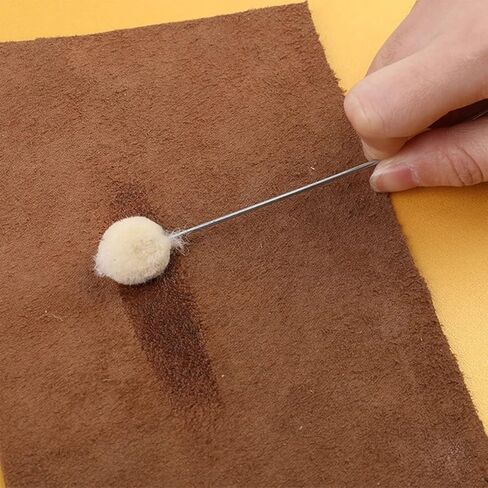 100 Pcs Wool Daubers, Leather Daubers Wool Daubers Ball Brush Leather Dye Applicator Brush for DIY Crafts Supplies and Projects in Kuwait