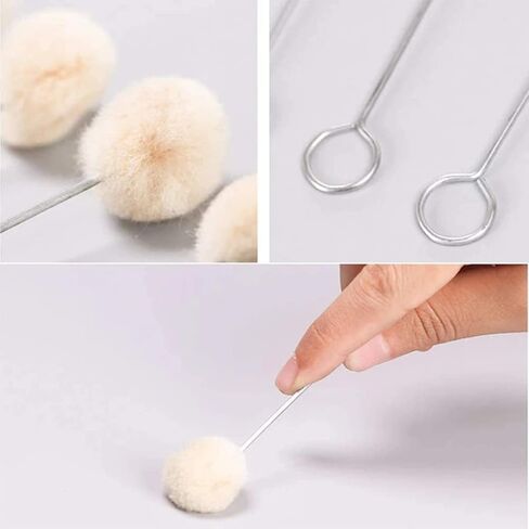100 Pcs Wool Daubers, Leather Daubers Wool Daubers Ball Brush Leather Dye Applicator Brush for DIY Crafts Supplies and Projects in Kuwait