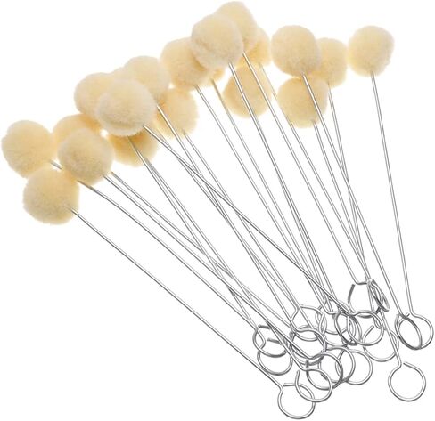 100 Pcs Wool Daubers, Leather Daubers Wool Daubers Ball Brush Leather Dye Applicator Brush for DIY Crafts Supplies and Projects in Kuwait