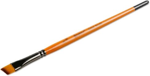 Slant Peak Flat Brush Gouache Oil Painting Nylon Bristle Long Bar in Kuwait