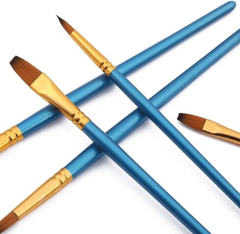 12 Brush Sets Oblique Peak Outline Painting Students Art Doodle Oil in Kuwait