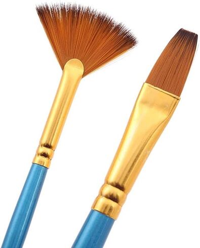 12 Brush Sets Oblique Peak Outline Painting Students Art Doodle Oil in Kuwait