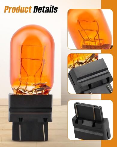 Dual Filament Orange Automotive Bulbs Fit for Brake Stop Tail and Parking Lights in Kuwait