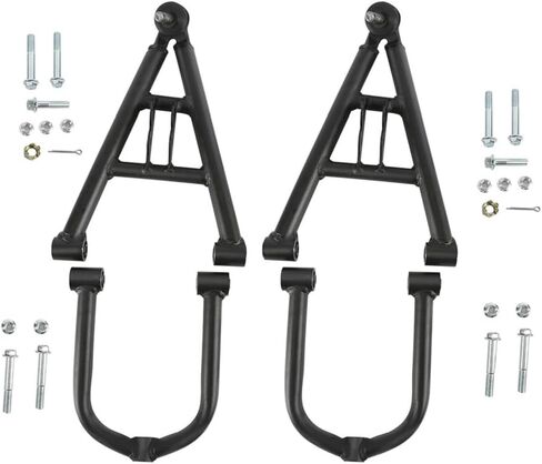Go Kart Front Suspension Kit with Swingarms, 350mm Shock Absorbers, Steering Knuckle Spindles, 3-Stud Wheel Hubs & Tie Rod Ends for ATV UTV Quad Buggy Golf Cart DIY 4-Wheeler in Kuwait