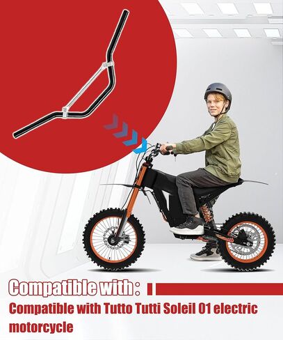 مقود الدراجة Pitbike مناسب للدراجة الترابية الكهربائية Tutto Tutti Soleil 01 | البناء الصلب الثقيل | تصميم مريح in Kuwait