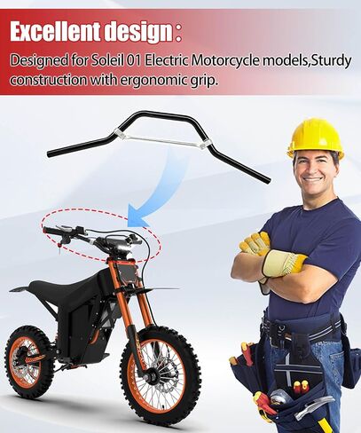 مقود الدراجة Pitbike مناسب للدراجة الترابية الكهربائية Tutto Tutti Soleil 01 | البناء الصلب الثقيل | تصميم مريح in Kuwait