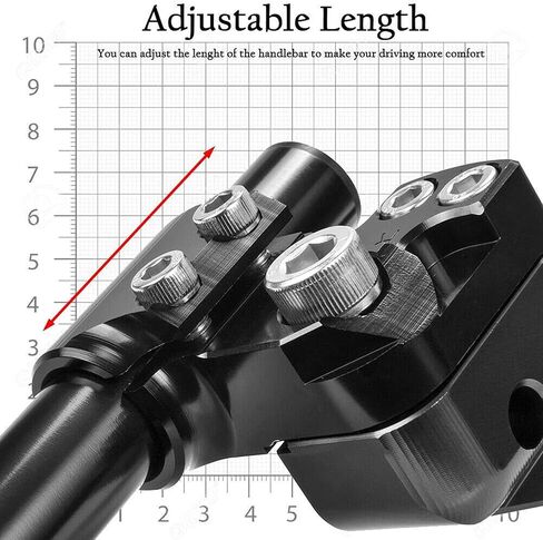Aluminium Handlebar for Ninja 650 650R ER-6F ER6F 2006 2007 2008 2009 2010 2011 2012 2013 2014 2015 2016 Motorcycle Adjustable Handle Bar in Kuwait