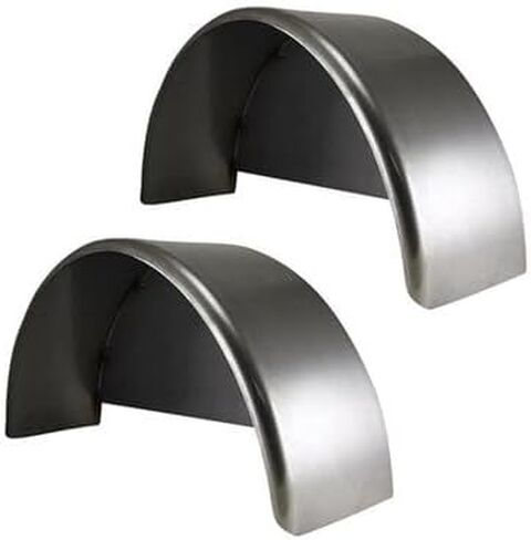 2 Pack - 36x10.75" Single Axle Steel Trailer Fender with Back Plate Welded In in Kuwait