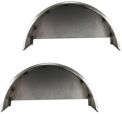 2 Pack - 36x10.75" Single Axle Steel Trailer Fender with Back Plate Welded In in Kuwait