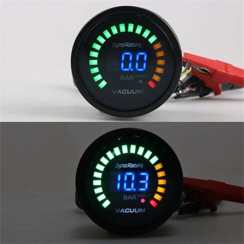 2 Inch 52mm LEDs Digital Car Vacuum Gauge -1-0 Bar Racing Analog Car Meter BX101452 in Kuwait