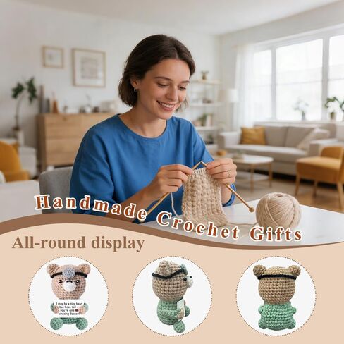 Medical School Graduation Gifts, Funny Doctor Gifts for Women Men, Handmade Crochet Bear Phd School for Doctors Female Male Students, Doctor Nurse Week Appreciation Retirement Birthday Gift in Kuwait
