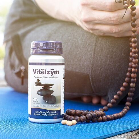 VITÄLZYM Proteolytic Systemic Enzymes Liquid Gel Capsules with Serrapeptase, Immune and Joint Support, Natural Ache Relief Plus Fertility Supplement (60 Capsules) in Saudi Arabia