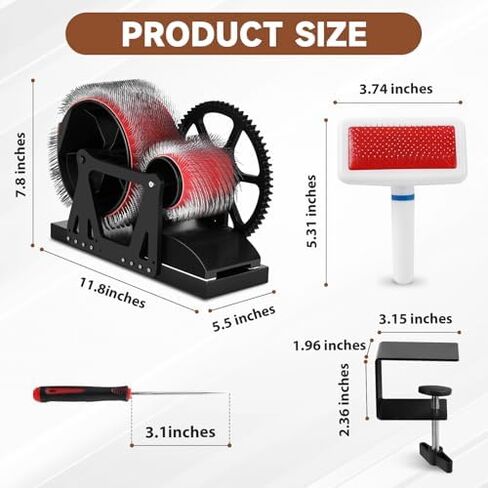 Consfly Wool Drum Carder Electric Yarn Spinning Wheel for Wool Combing Blending & Yarn Making in Kuwait