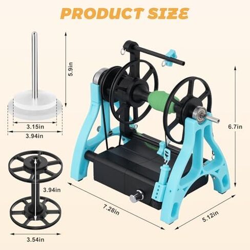 Consfly Wool Drum Carder Electric Yarn Spinning Wheel for Wool Combing Blending & Yarn Making in Kuwait