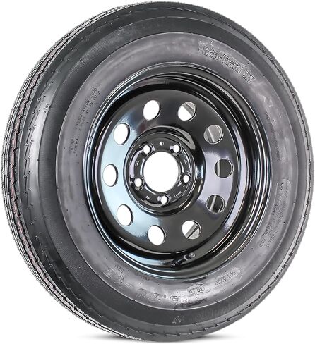 حافة إطار مقطورة eCustomrim 2-Pack 5.30-12 530-12 نطاق تحميل 12 بوصة C 5 عجلة سوداء - ضمان لمدة عامين مع جانب الطريق مجانًا in Kuwait