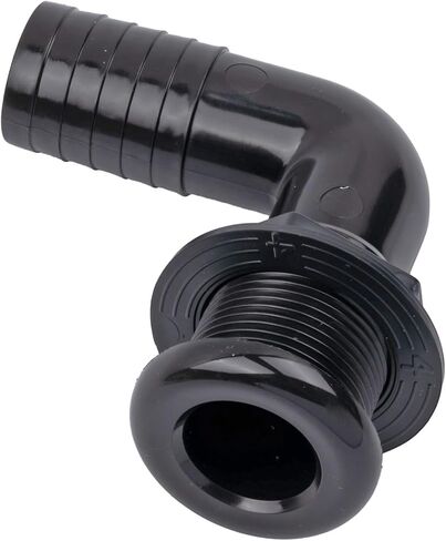 T-H Marine 90 Degree Thru-Hull Boat Fitting | 1-1/8 inch 90 Degree Thru-Hull Fitting Provides a Durable Hose Connection - White in Saudi Arabia