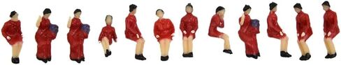 90Pcs HO Scale 1:87 People Figures Seated Passengers Different Poses for Train Set Scene Outdoor Landscape Decoration in Kuwait