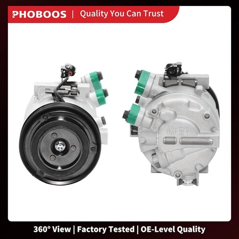 PHOBOOS A/C Compressor with Clutch Compatible with Kia Forte 2014-2018 1.8L/2.0L; Forte Koup 2014-2017, Forte5 2014-2018 & Hyundai Elantra GT 2013-2017, 2.0L, Fast Cooling, Ref.CO29274C in Kuwait