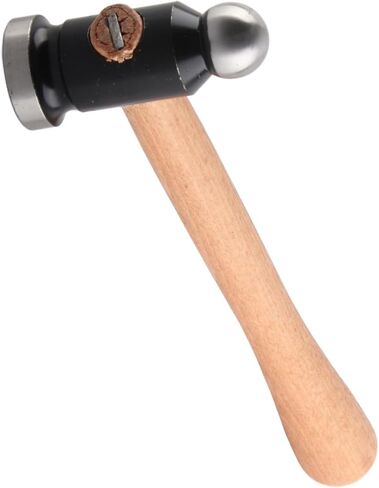 Ball Peen Hammer, Professional Grade Double Head Jewelry Making Tool with Ergonomic Wooden Handle for Precision Metalwork and General Repairs 10in Length in Kuwait