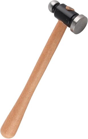 Ball Peen Hammer, Professional Grade Double Head Jewelry Making Tool with Ergonomic Wooden Handle for Precision Metalwork and General Repairs 10in Length in Kuwait