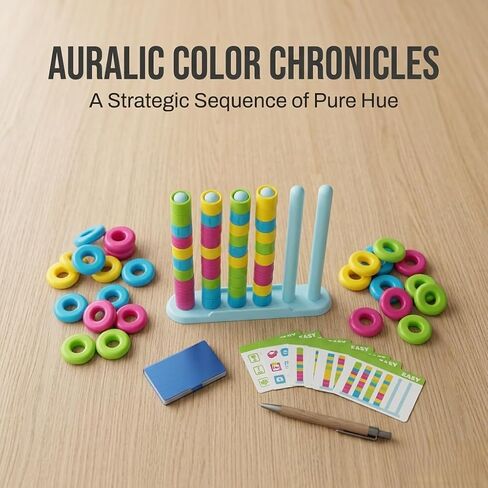 لعبة Color Stack Challenge - لعبة لوحة التراص المتوافقة مع الألوان سريعة الخطى، لعبة حفلة سريعة التفكير من الرأس إلى الرأس للعبة عائلية ليلية، مجموعة منافسة مناسبة للسفر من أجل 2-4 لاعبين in Kuwait