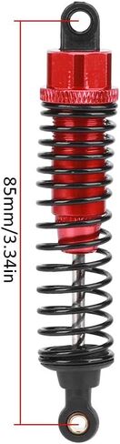 2pcs 1/10 Metal Shock Struts Damper, High Performance Wear Resistant Rust Proof, with Easy Installation, for HSP JLB EM DHK HPI RC Car (85MM) in Kuwait