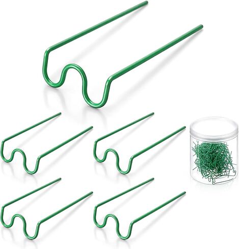Hotop 120 Pcs Floral U Pins Plant Pins Floral Fern with Storage Box for Straw Wreath Fabric Bulk Flower Holiday Arrangements Craft Projects, 1.25 Inch (Light Green) in Kuwait