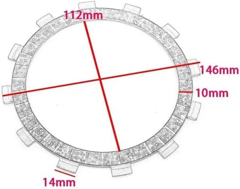 Friction Disc Motorcycle Accessories Pressure Plate And Steel Disc Plates Kit Parts For XJR400 For XJ400 For XJ600 in Kuwait