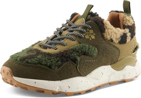 PATRIZIA COLORMEFUN Women’s Fashion Sneaker – Faux Nubuck & Sherpa Mixed Material Lace-Up with Chunky Sculpted Sole in Saudi Arabia