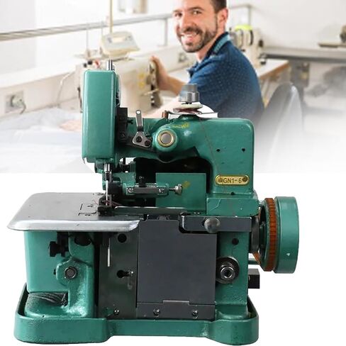 Overlock Sewing Machine, Sergers & Overlock Machines with 3 Stitch Capability, Adjustable Stitch Length & 3000 Stitches Per Minute, Metal Frame in Kuwait