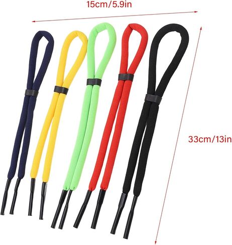 Floating Sunglass Strap, 5 Colors Floating Sport Glasses Strap with Foam Design, Ideal for Sailing, Motorboats, Surfing, Kayaking & Water Sports in Kuwait