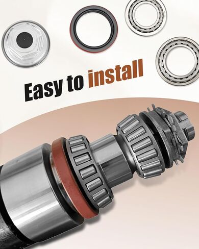 Trailer Bearing Kit Fit for Dexter 10K GD Axles After 2009, Replacement BK-430-GD 21-88 25580 25520 387A 382A 10-51, Hub Drum 9-123 430 8-415, 12-1/4"x3-3/8 Assembly in Kuwait