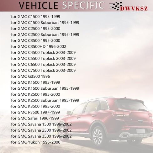 موصل مفتاح باهتة لوحة العدادات لـ GMC Savana 1500 4.3L 1996 1997 1998 1999 2000 2001 2002، لـ Savana 1500 5.0L 1996 1997 1998 1999 2000 2001 2002 يستبدل # PT819، 1P1266، 1 حزمة in Kuwait